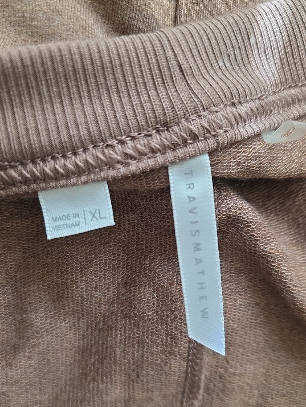Travis Mathew Brown Longline Open Front Cardigan - Size XL - Picture 7 of 9